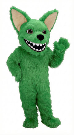 Chihuahua Dog Mascot (Thermolite) - Long fur / Green mascot costume