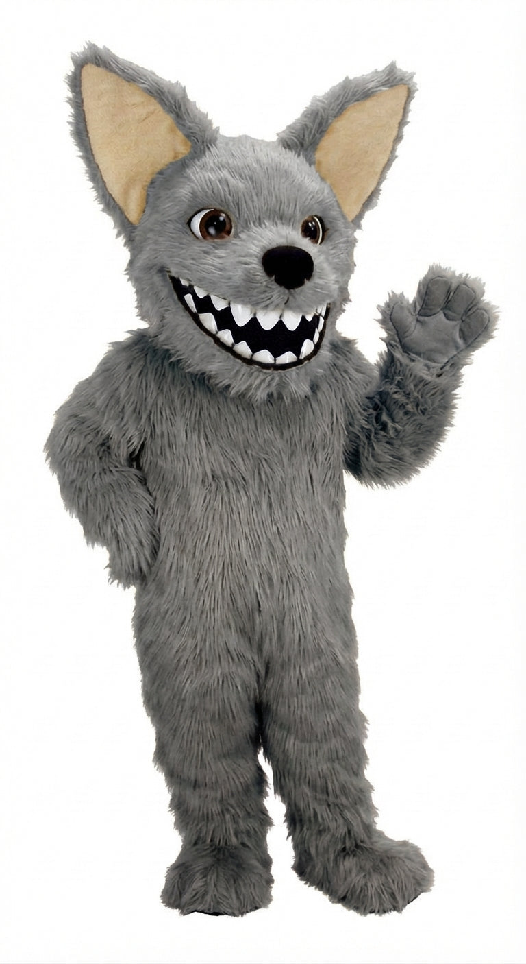 Chihuahua Dog Mascot (Thermolite) - Long fur / Grey mascot costume