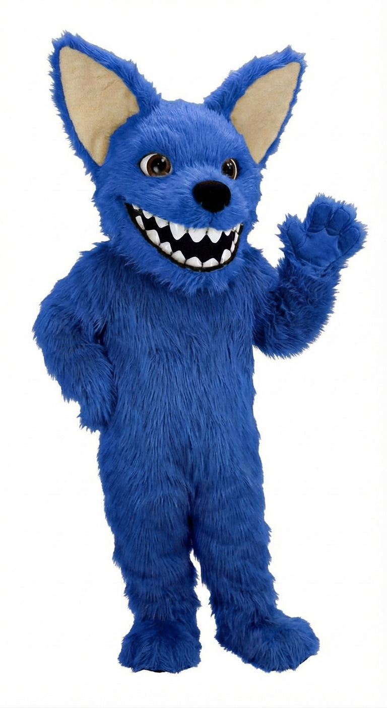 Chihuahua Dog Mascot (Thermolite) - Long fur / Royal Blue mascot costume