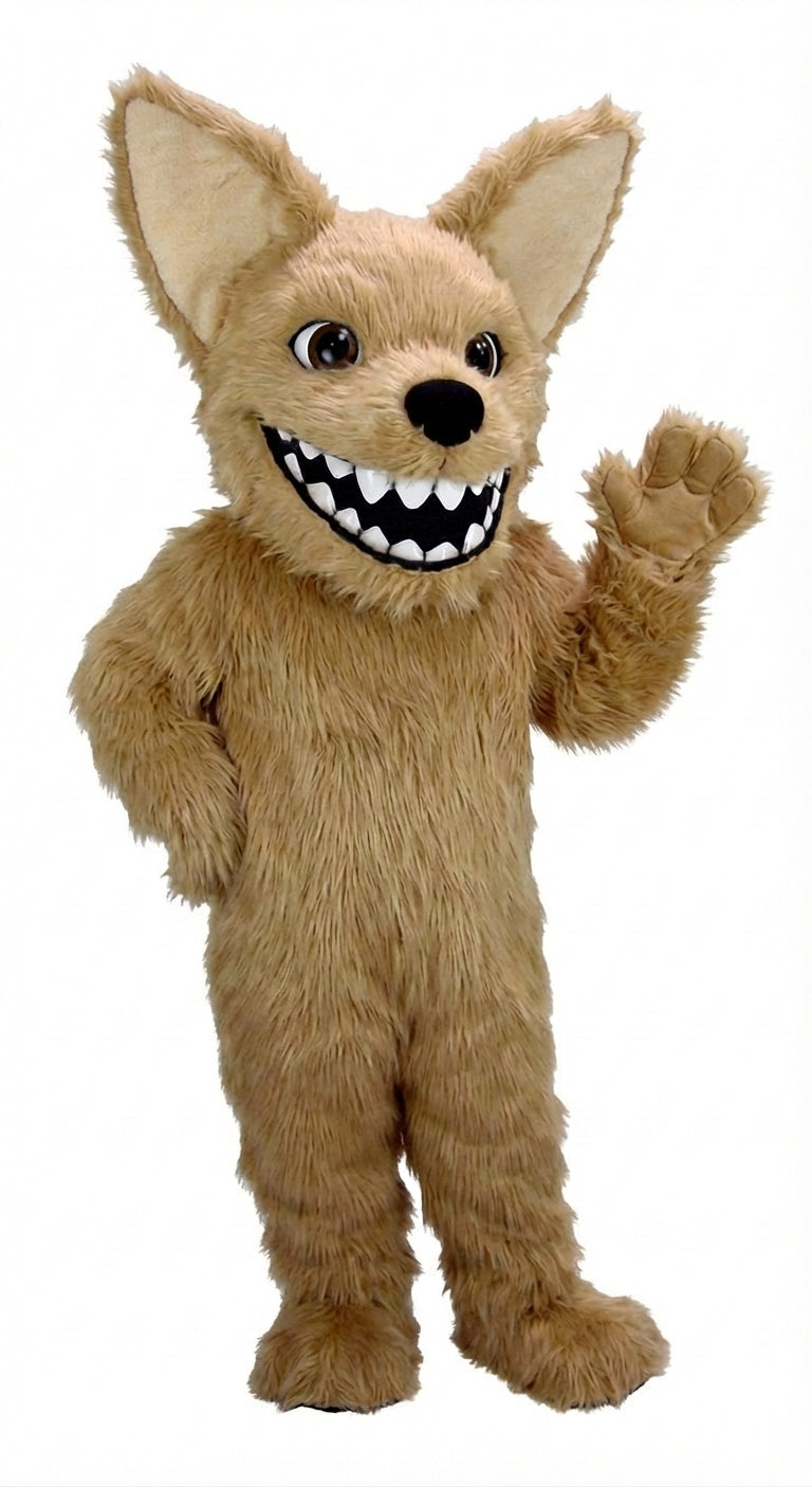 Chihuahua Dog Mascot (Thermolite) - Long fur / Tan mascot costume