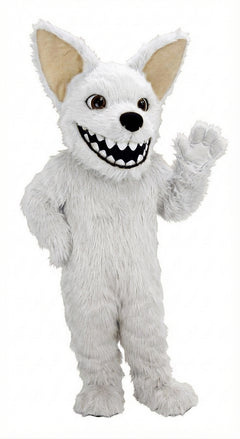 Chihuahua Dog Mascot (Thermolite) - Long fur / White mascot costume
