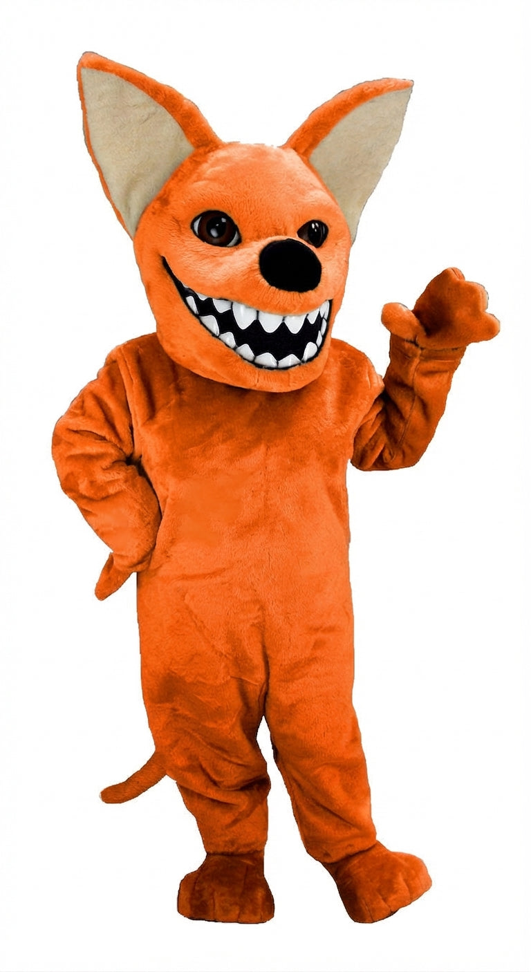 Chihuahua Dog Mascot (Thermolite) - Short fur / Bright Orange mascot costume