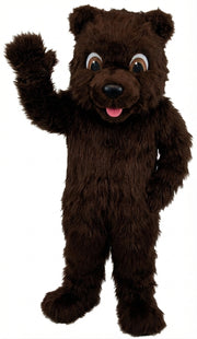 Choco Bear Mascot (Thermolite) - Long fur / Dark Brown mascot costume