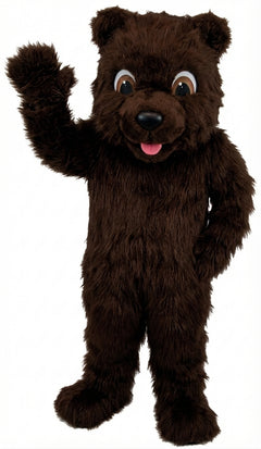 Choco Bear Mascot (Thermolite) - Long fur / Dark Brown mascot costume