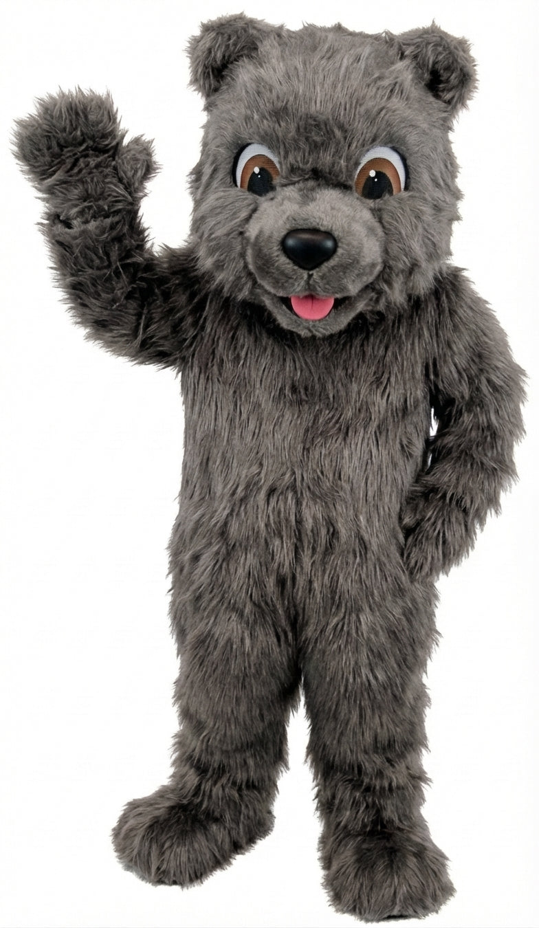 Choco Bear Mascot (Thermolite) - Long fur / Grey mascot costume