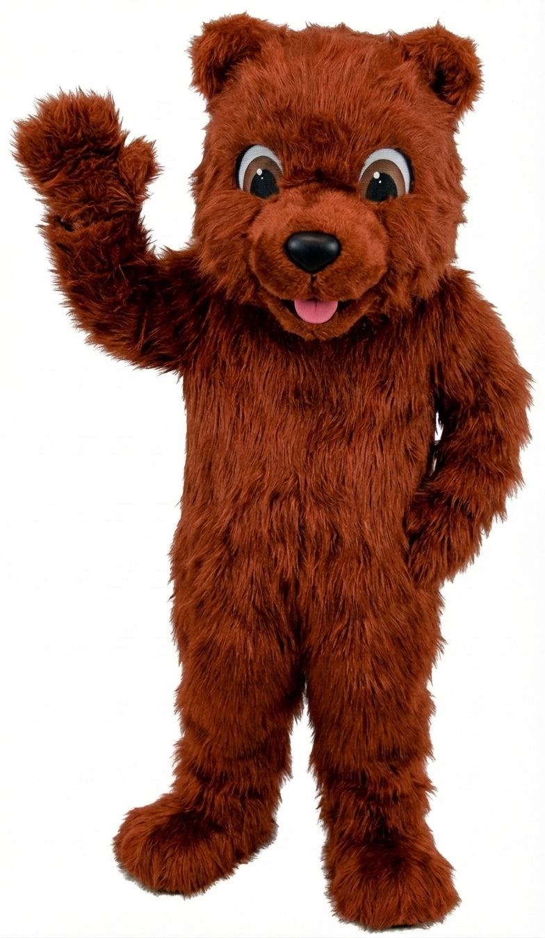 Choco Bear Mascot (Thermolite) - Long fur / Rust mascot costume