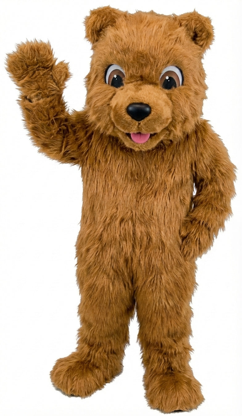 Choco Bear Mascot (Thermolite) - Long fur / Tan mascot costume