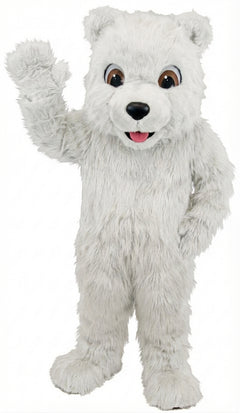 Choco Bear Mascot (Thermolite) - Long fur / White mascot costume