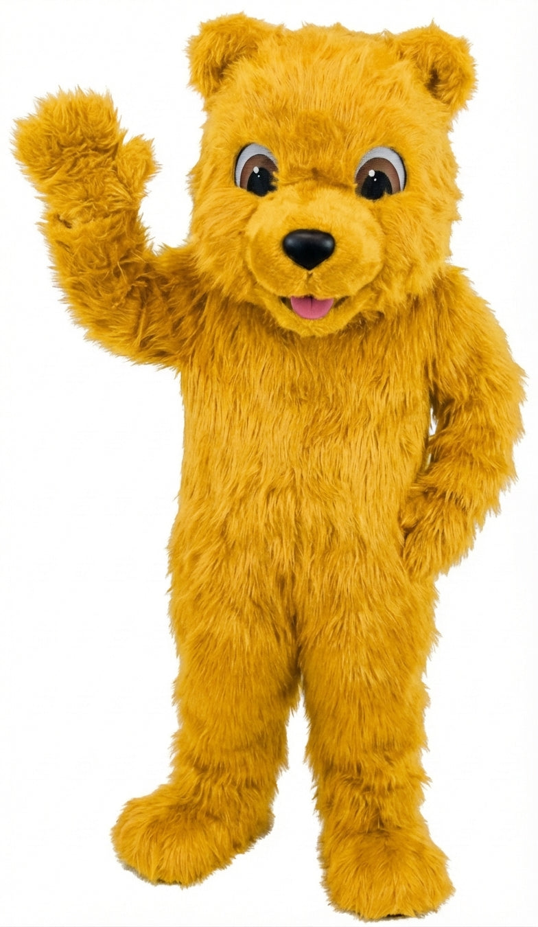 Choco Bear Mascot (Thermolite) - Long fur / Yellow mascot costume