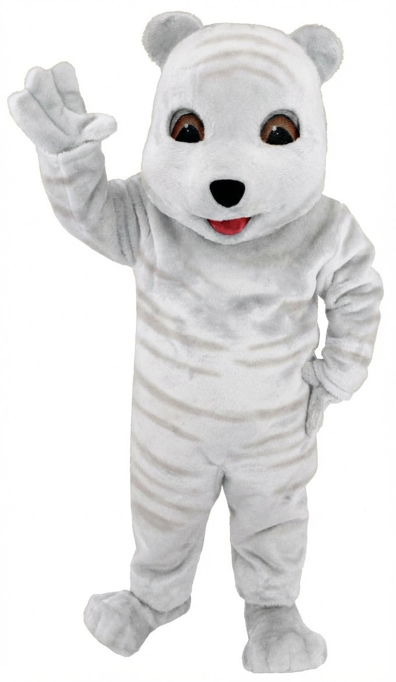 Choco Bear Mascot (Thermolite) - Short fur / Albino Tiger mascot costume