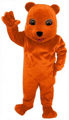 Choco Bear Mascot (Thermolite) - Short fur / Bright Orange mascot costume