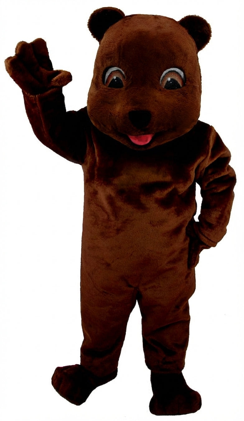 Choco Bear Mascot (Thermolite) - Short fur / Chocolate Brown mascot costume