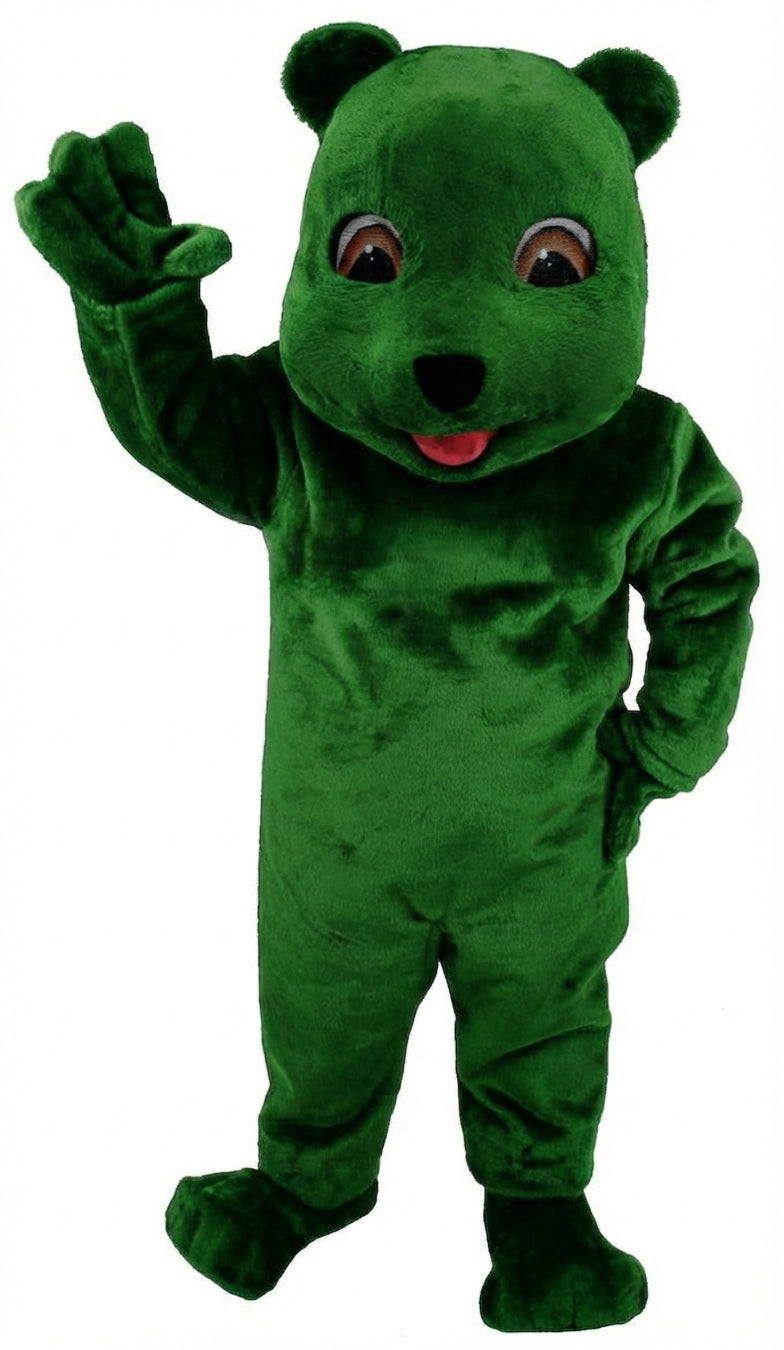 Choco Bear Mascot (Thermolite) - Short fur / Green mascot costume