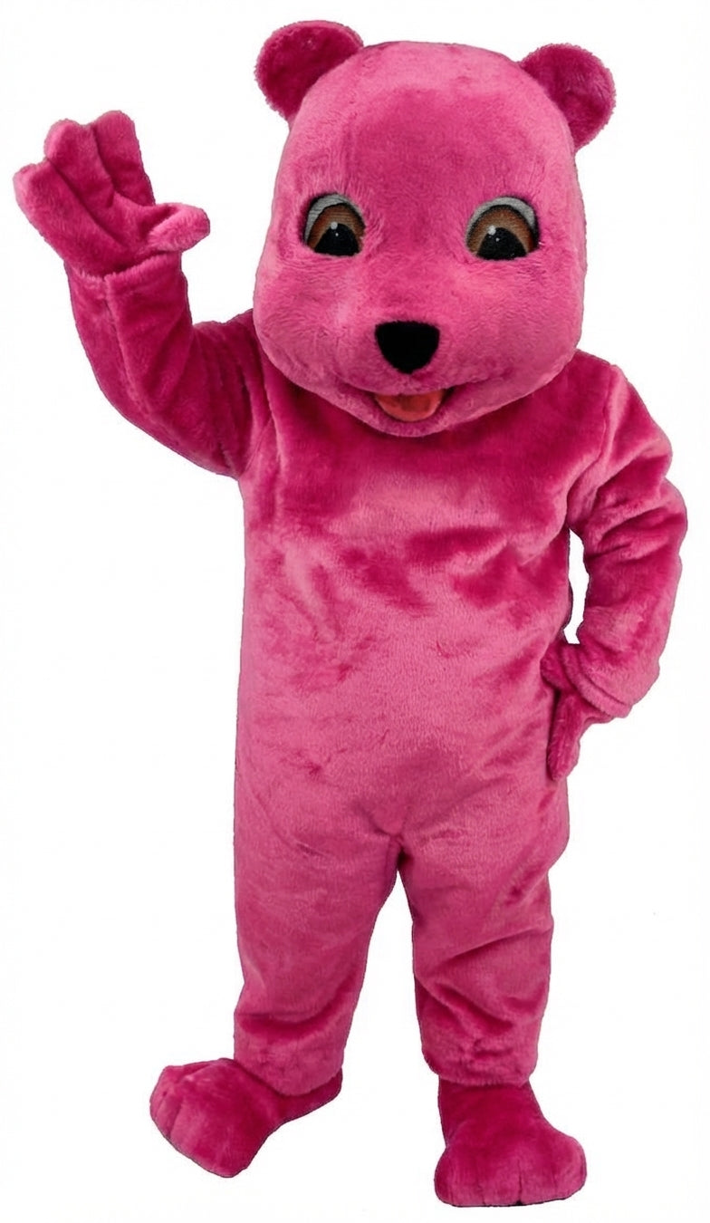 Choco Bear Mascot (Thermolite) - Short fur / Pink mascot costume