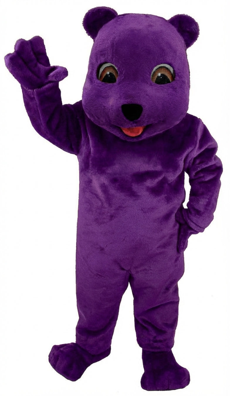 Choco Bear Mascot (Thermolite) - Short fur / Purple mascot costume
