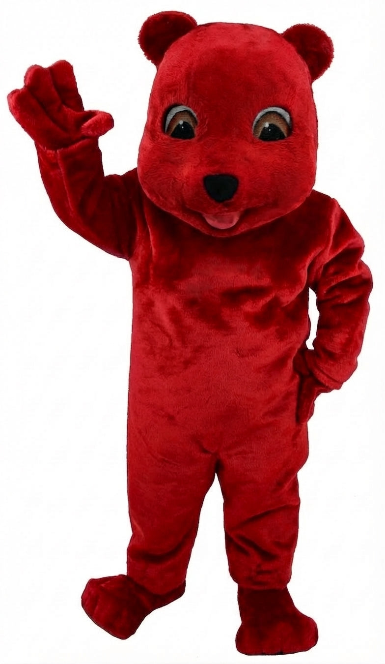 Choco Bear Mascot (Thermolite) - Short fur / Red mascot costume