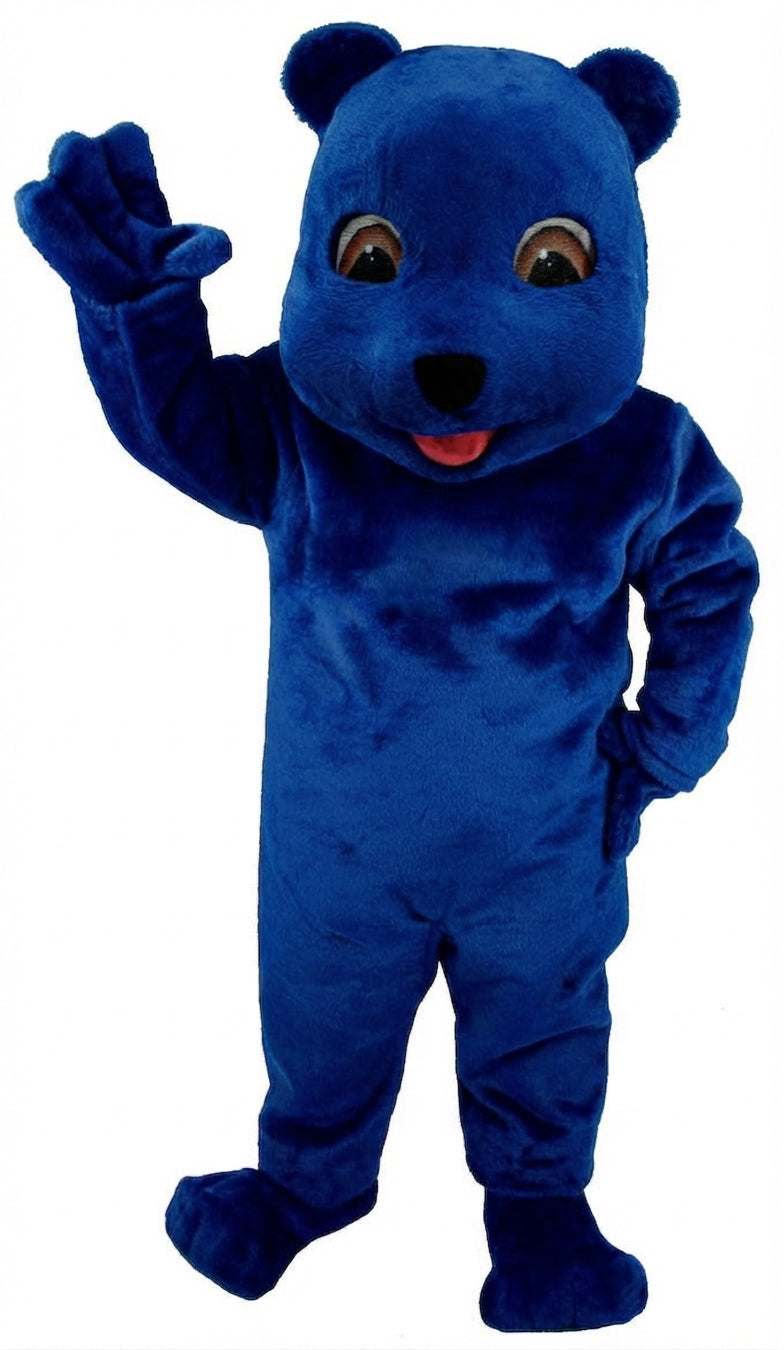 Choco Bear Mascot (Thermolite) - Short fur / Royal blue mascot costume