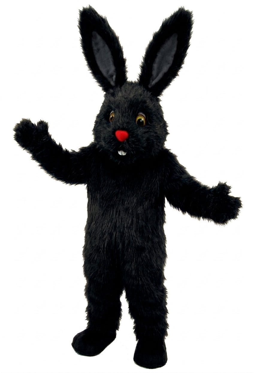 Chocolate Bunny Mascot (Thermolite) - Long fur / Black mascot costume