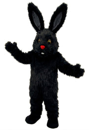 Chocolate Bunny Mascot (Thermolite) - Long fur / Black mascot costume