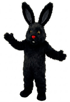 Chocolate Bunny Mascot (Thermolite) - Long fur / Black mascot costume