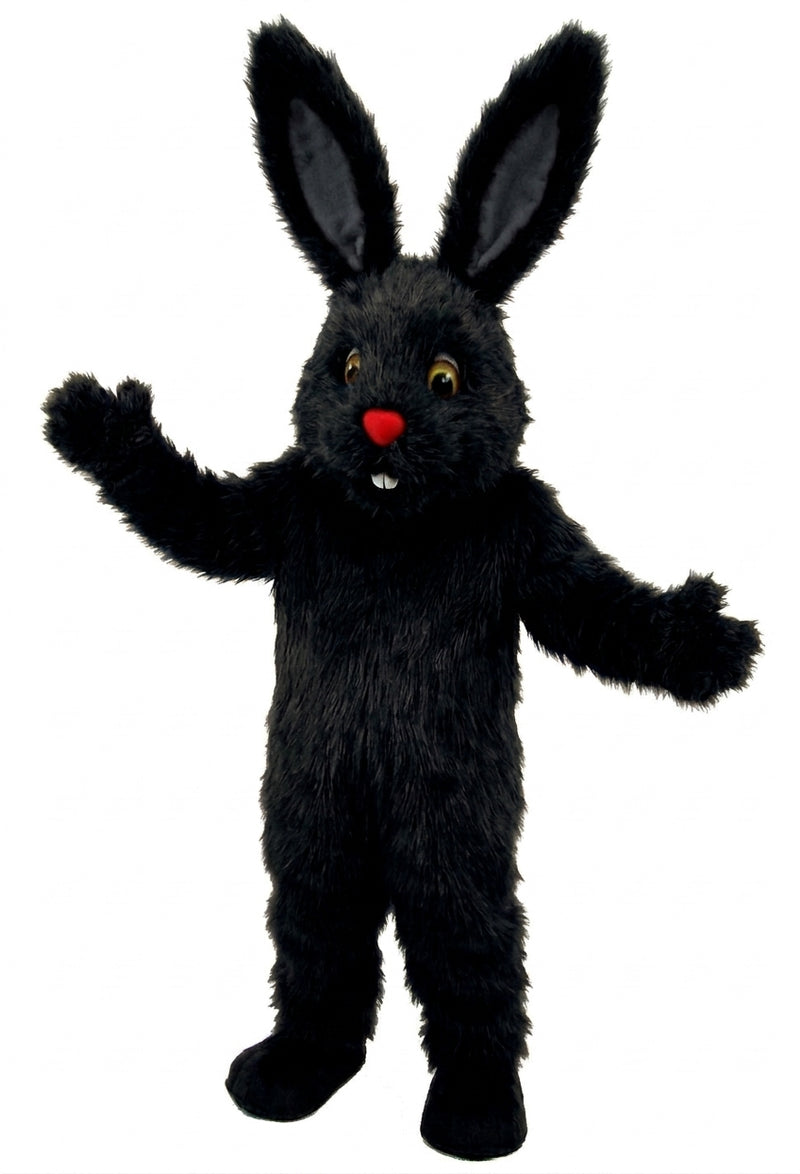 Chocolate Bunny Mascot (Thermolite) - Long fur / Black mascot costume