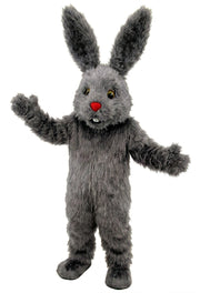 Chocolate Bunny Mascot (Thermolite) - Long fur / Grey mascot costume