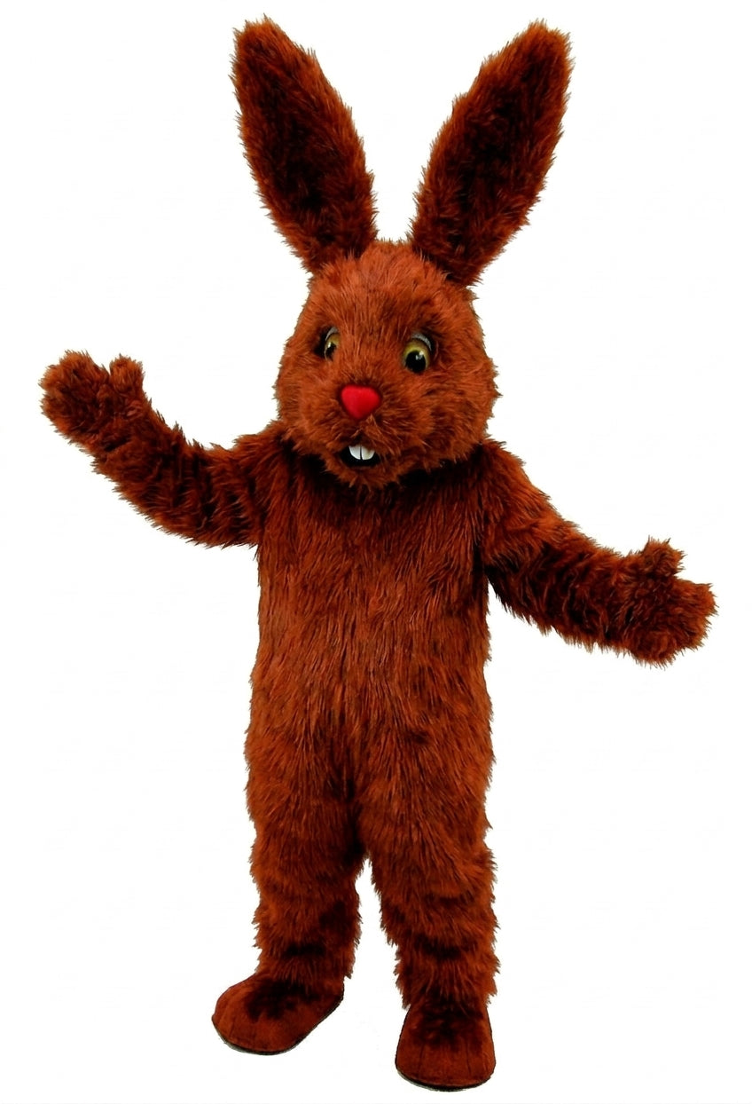 Chocolate Bunny Mascot (Thermolite) - Long fur / Rust mascot costume