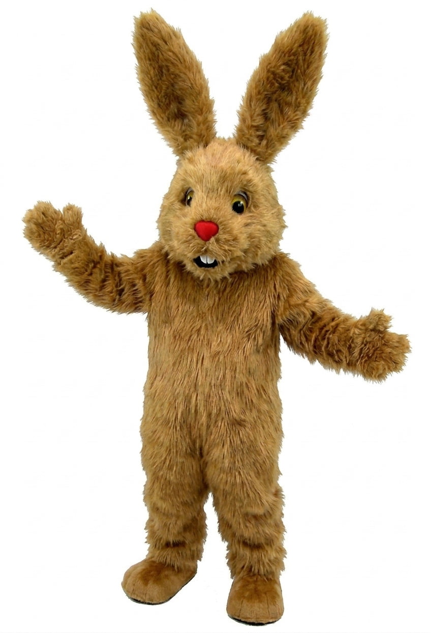 Chocolate Bunny Mascot (Thermolite) - Long fur / Tan mascot costume