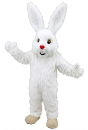 Chocolate Bunny Mascot (Thermolite) - Long fur / White mascot costume