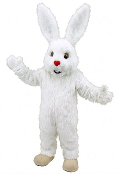Chocolate Bunny Mascot (Thermolite) - Long fur / White mascot costume