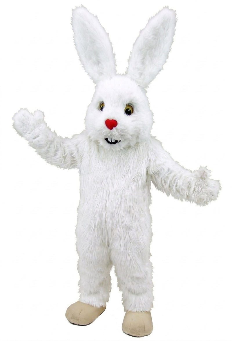 Chocolate Bunny Mascot (Thermolite) - Long fur / White mascot costume