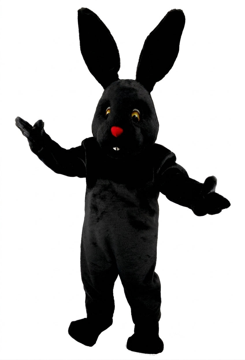 Chocolate Bunny Mascot (Thermolite) - Short fur / Black mascot costume