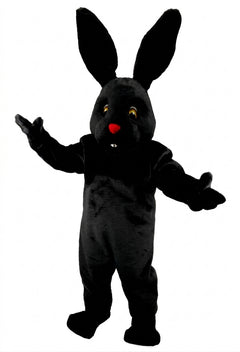Chocolate Bunny Mascot (Thermolite) - Short fur / Black mascot costume