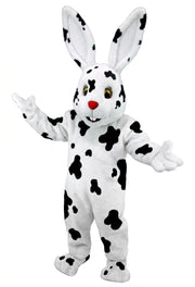 Chocolate Bunny Mascot (Thermolite) - Short fur / Dalmatian mascot costume