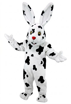 Chocolate Bunny Mascot (Thermolite) - Short fur / Dalmatian mascot costume