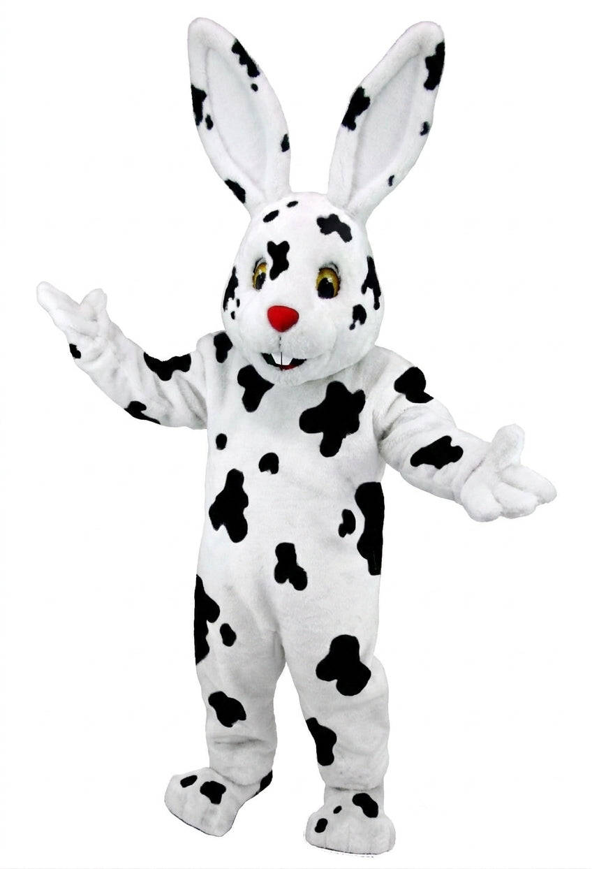 Chocolate Bunny Mascot (Thermolite) - Short fur / Dalmatian mascot costume