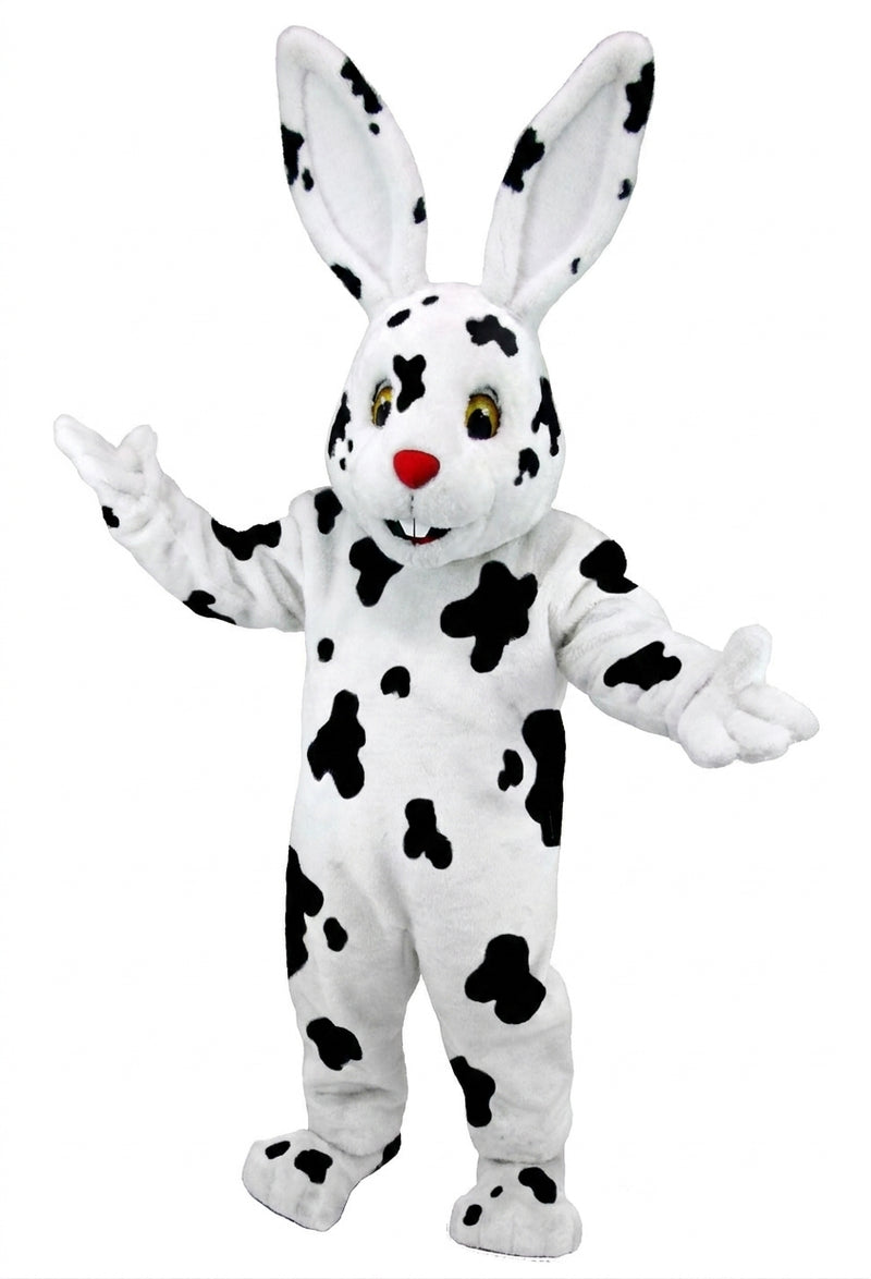 Chocolate Bunny Mascot (Thermolite) - Short fur / Dalmatian mascot costume