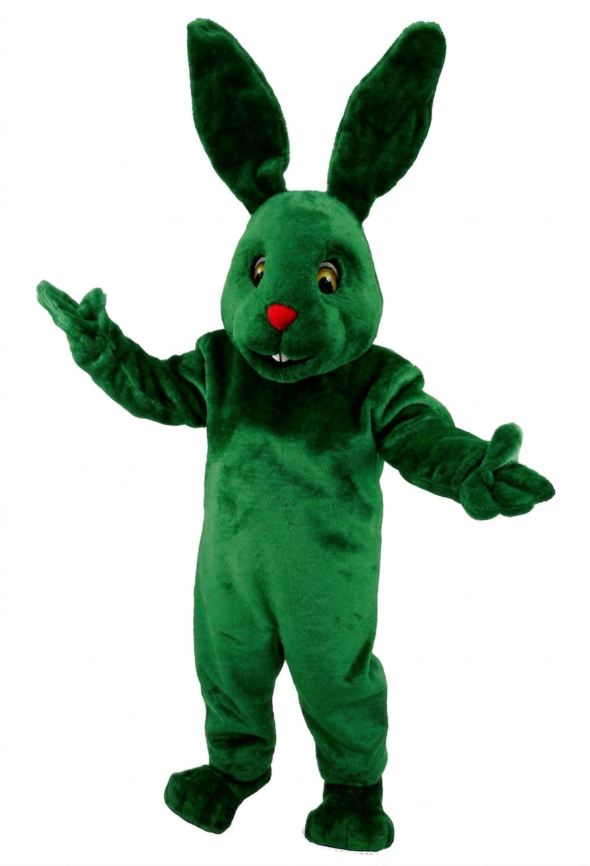 Chocolate Bunny Mascot (Thermolite) - Short fur / Green mascot costume