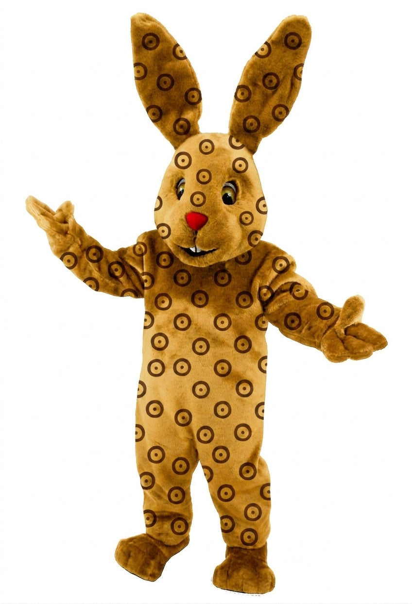 Chocolate Bunny Mascot (Thermolite) - Short fur / Jaguar mascot costume