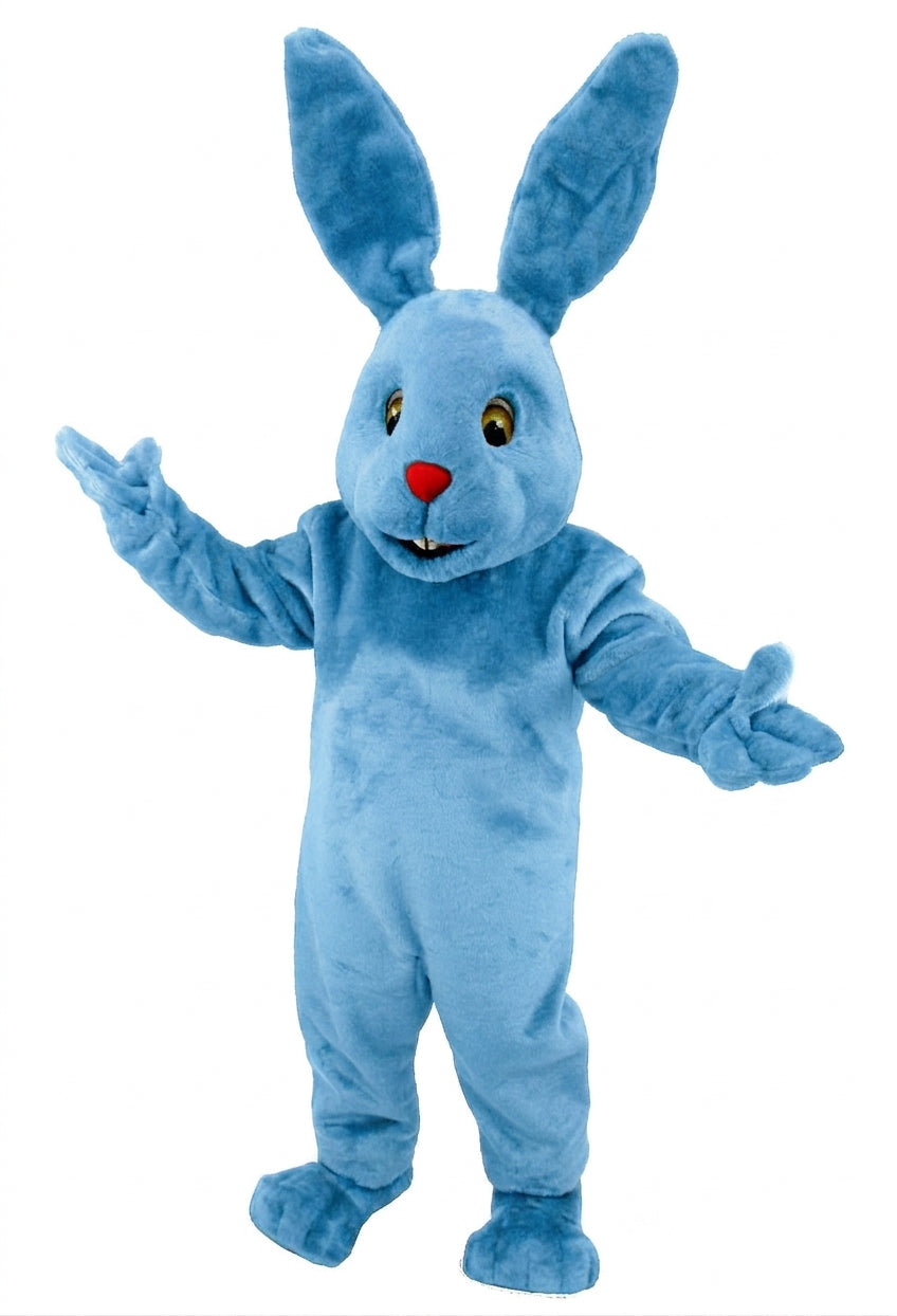 Chocolate Bunny Mascot (Thermolite) - Short fur / Light blue mascot costume