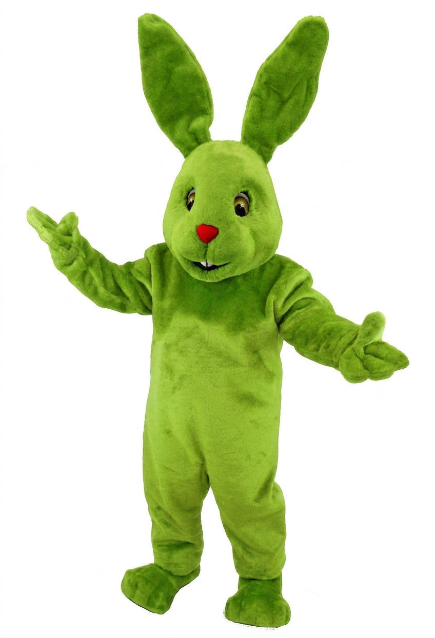 Chocolate Bunny Mascot (Thermolite) - Short fur / Lime mascot costume