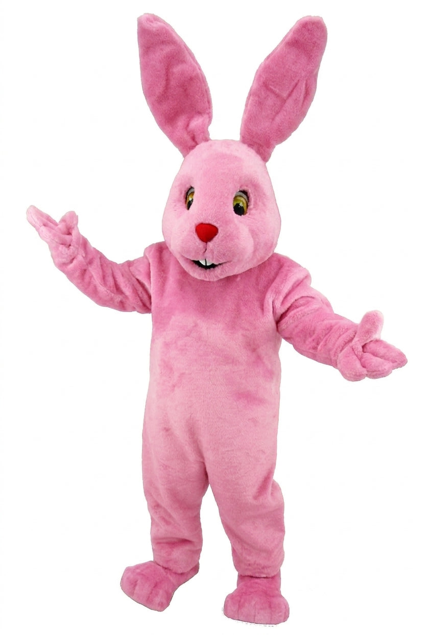 Chocolate Bunny Mascot (Thermolite) - Short fur / Pink mascot costume