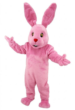 Chocolate Bunny Mascot (Thermolite) - Short fur / Pink mascot costume