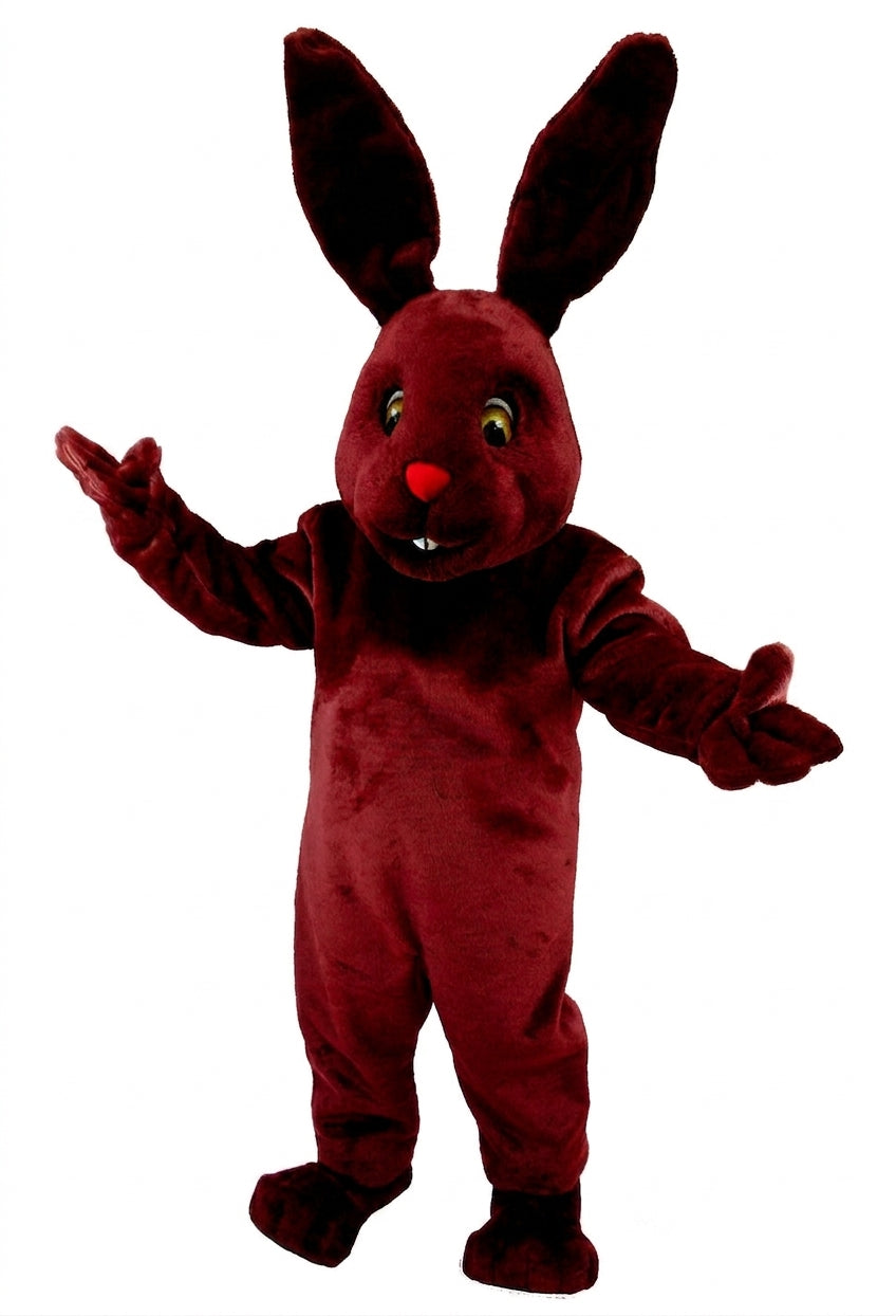 Chocolate Bunny Mascot (Thermolite) - Short fur / Red mascot costume