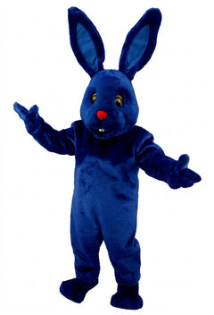 Chocolate Bunny Mascot (Thermolite) - Short fur / Royal blue mascot costume