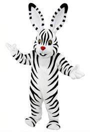 Chocolate Bunny Mascot (Thermolite) - Short fur / Zebra mascot costume