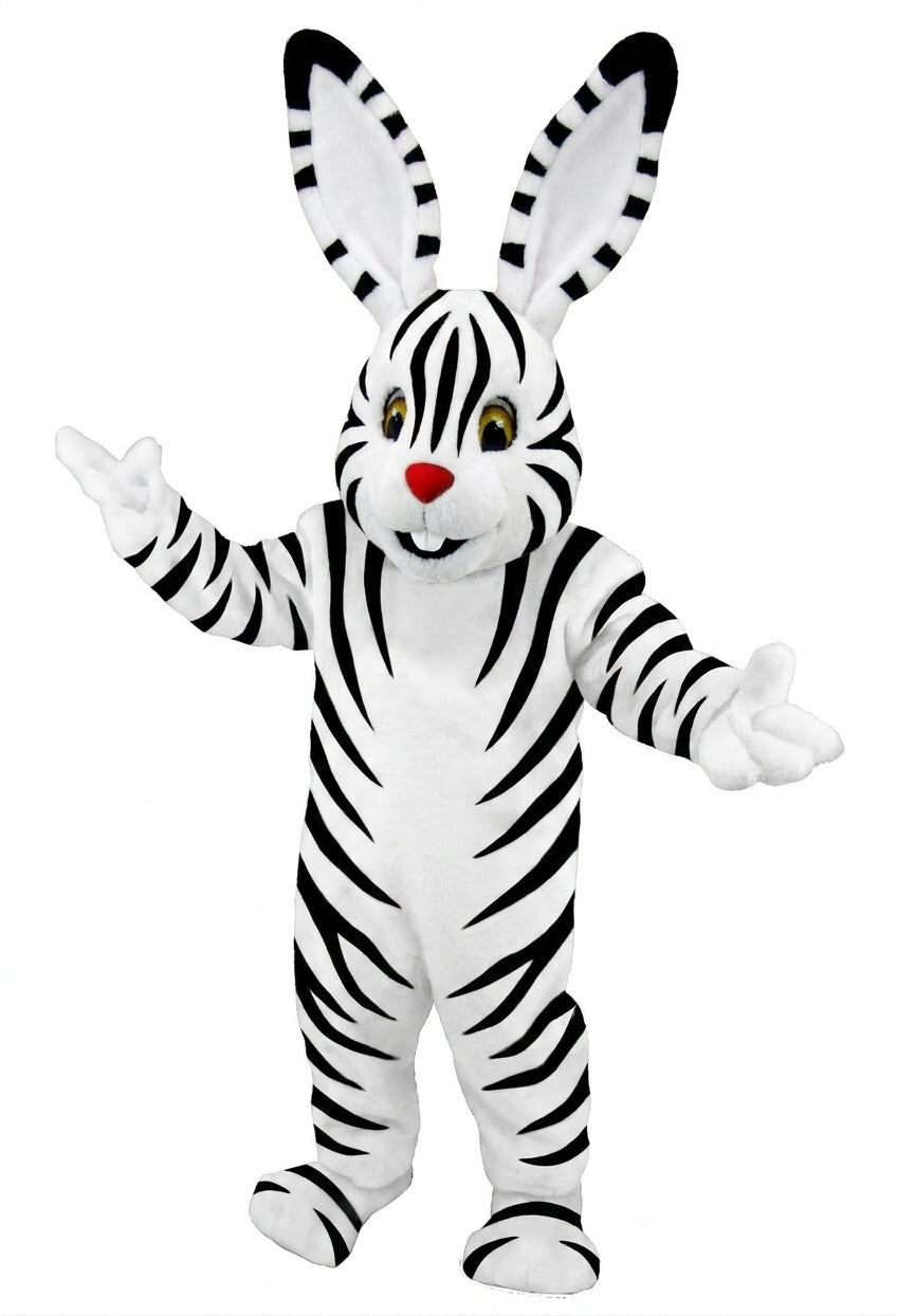 Chocolate Bunny Mascot (Thermolite) - Short fur / Zebra mascot costume