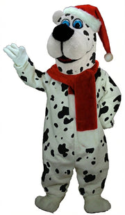 Christmas Bear Mascot (Thermolite) - Short fur / Dalmatian mascot costume