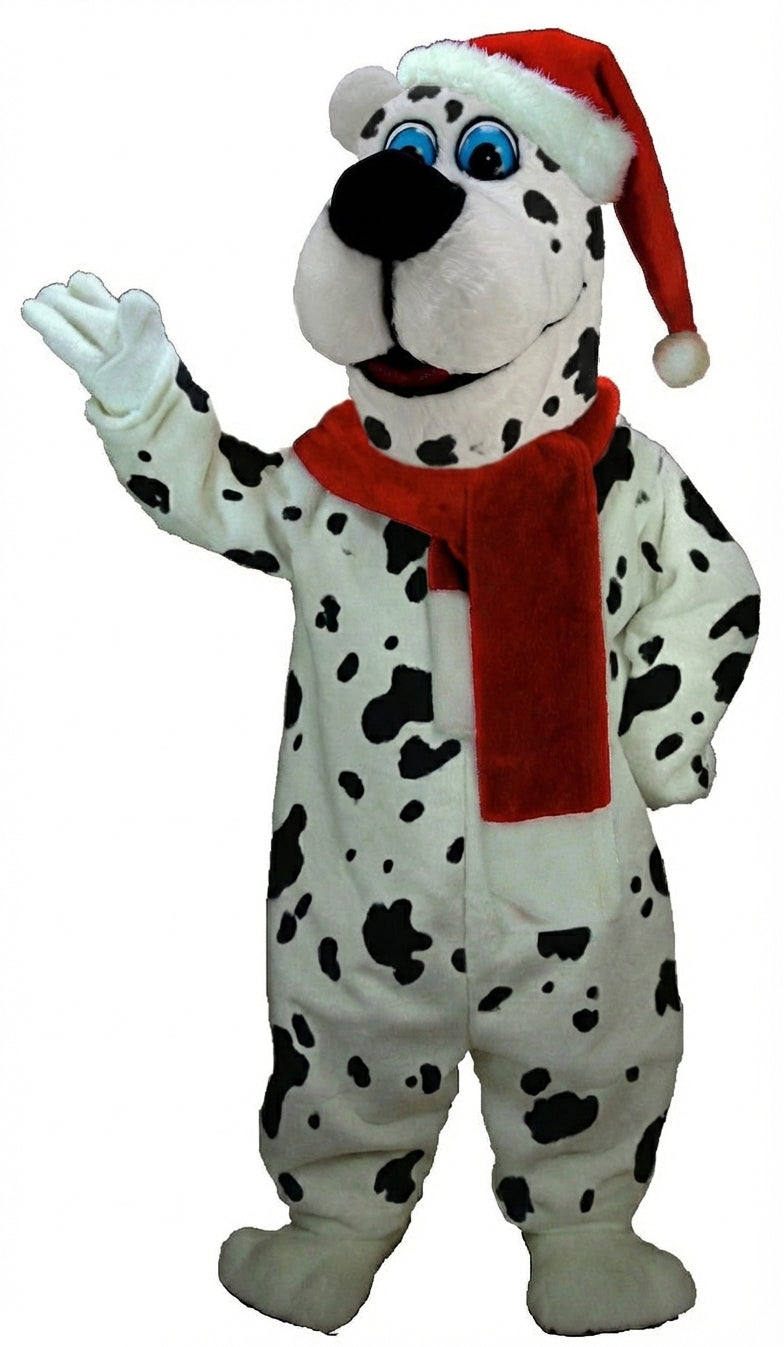 Christmas Bear Mascot (Thermolite) - Short fur / Dalmatian mascot costume
