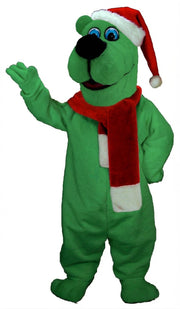 Christmas Bear Mascot (Thermolite) - Short fur / Green mascot costume